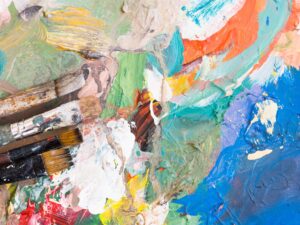Tintas acrílica a óleo e aquarela