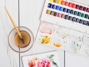 Aquarela 1 Tintas acrílica a óleo e aquarela