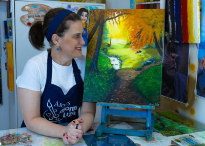 Caminho na Floresta Acrílica