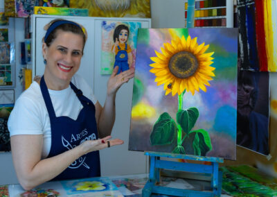 O Girassol Acrílica