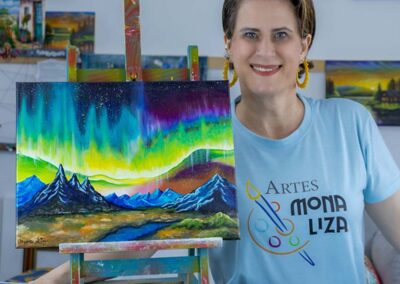 Aurora Boreal Acrílica