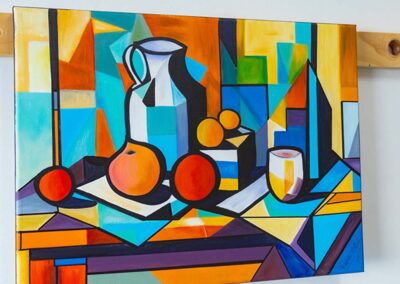 Natureza Cubista Acrílica