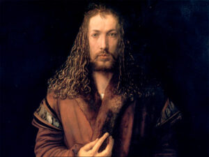 Auto retrato na idade de vinte e oito de Albrecht Dürer