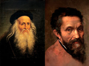 Leonardo da Vinci e Michelangelo