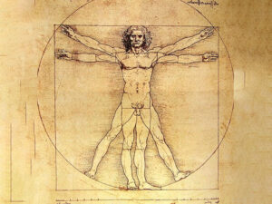 O Homem Vitruviano de Leonardo da Vinci