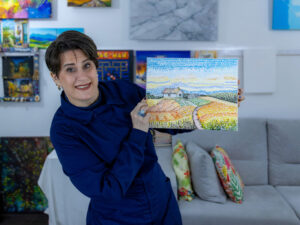 Pintura em tela Pontilhismo