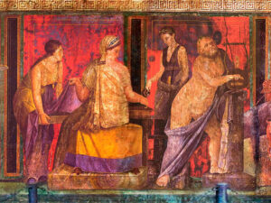 Afresco vila dos mistérios Arredores de Pompéia